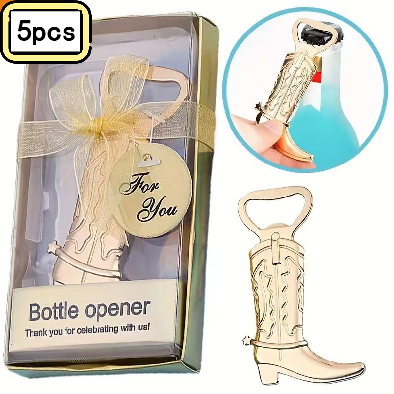 5pcs Boot Bottle Opener with P - Kitchen Gadgets Presents ulasan dan harga
