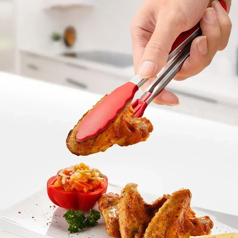 7 Inch Non-Slip Food Tongs Cre - Kitchen Gadgets Latest ulasan dan harga
