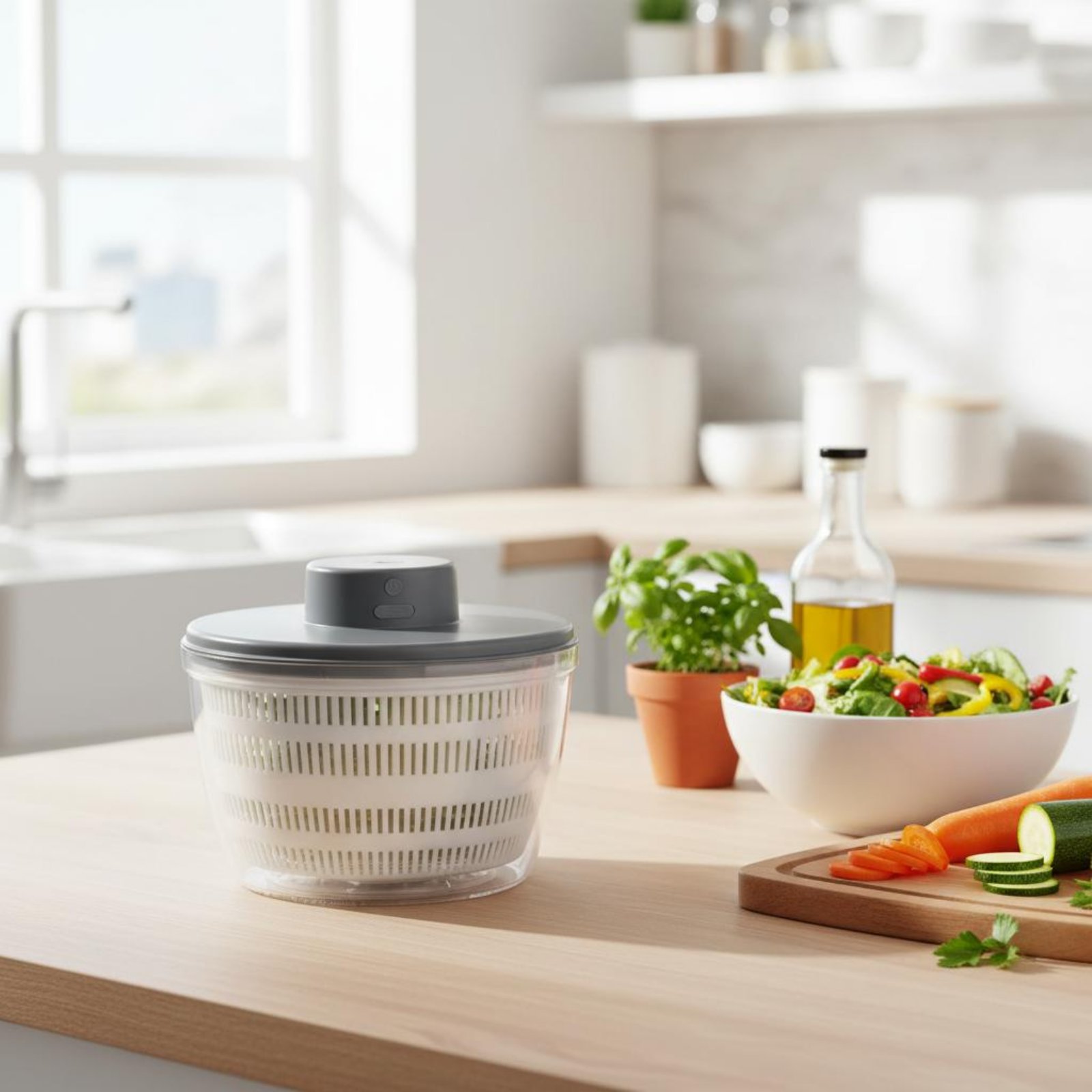 Electric Salad Dryer Multi-Fun - Salad Spinner ulasan dan harga