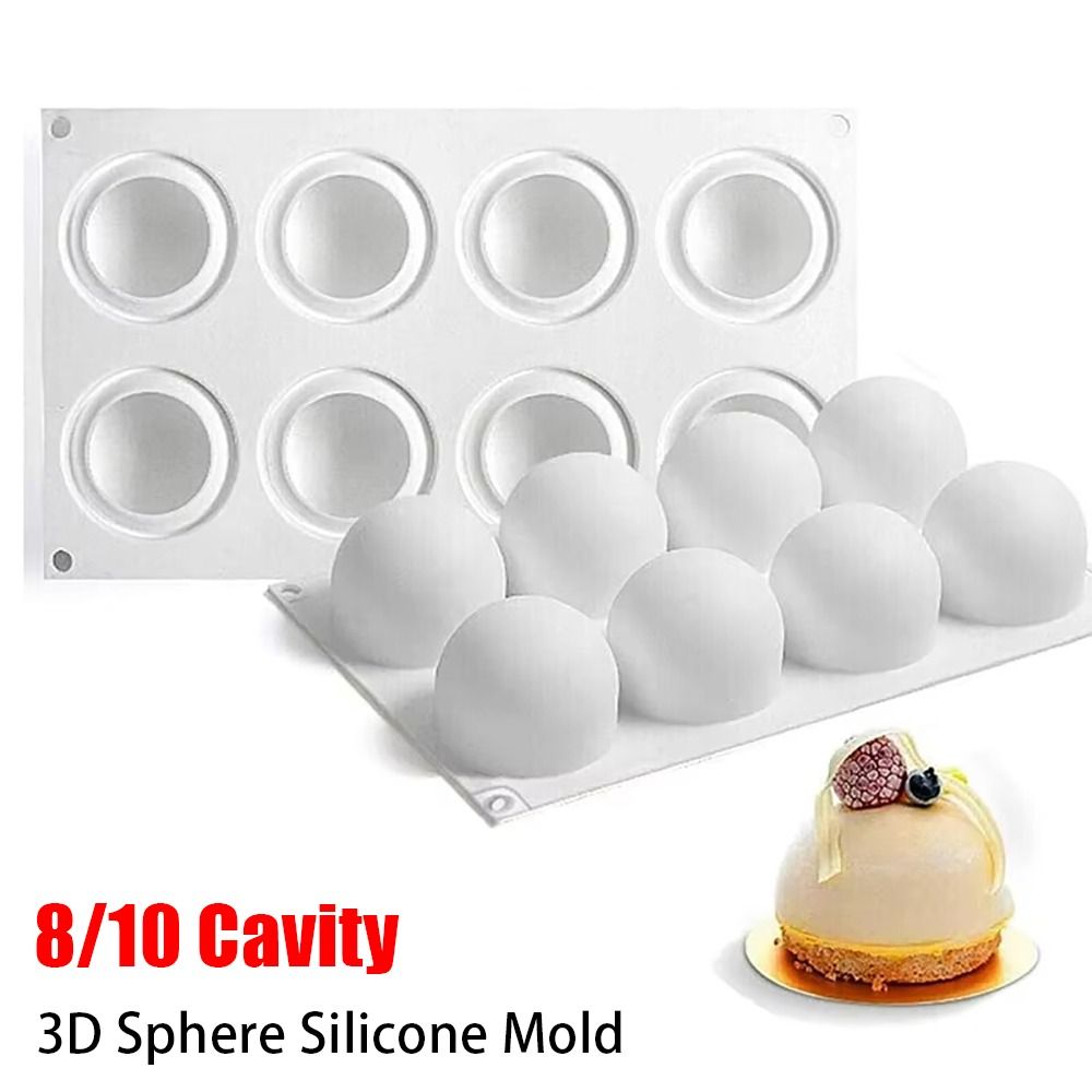 1Pcs 8/10 Cavity 3D Sphere Sil - Kitchen Gadgets Under $10 ulasan dan harga