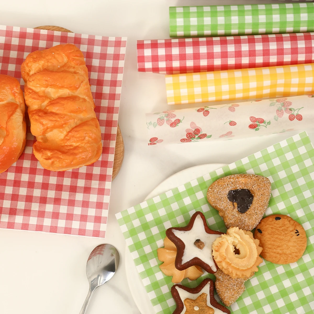 50Pcs Oilproof Wrapping Paper  - Kitchen Gadgets Gifts ulasan dan harga