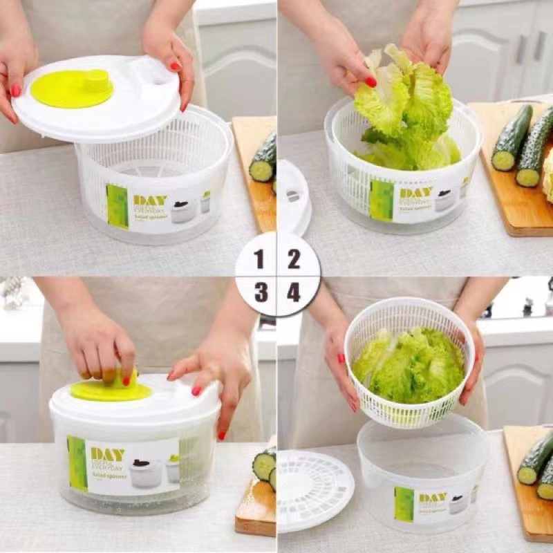 1Pc/Household Vegetable Salad  - Salad Spinner ulasan dan harga