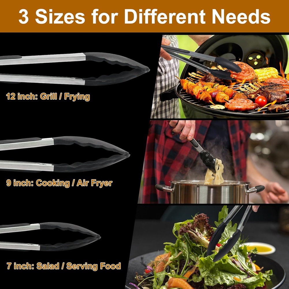 Silicone BBQ Grilling Tongs Ki - Kitchen Gadgets Gifts ulasan dan harga