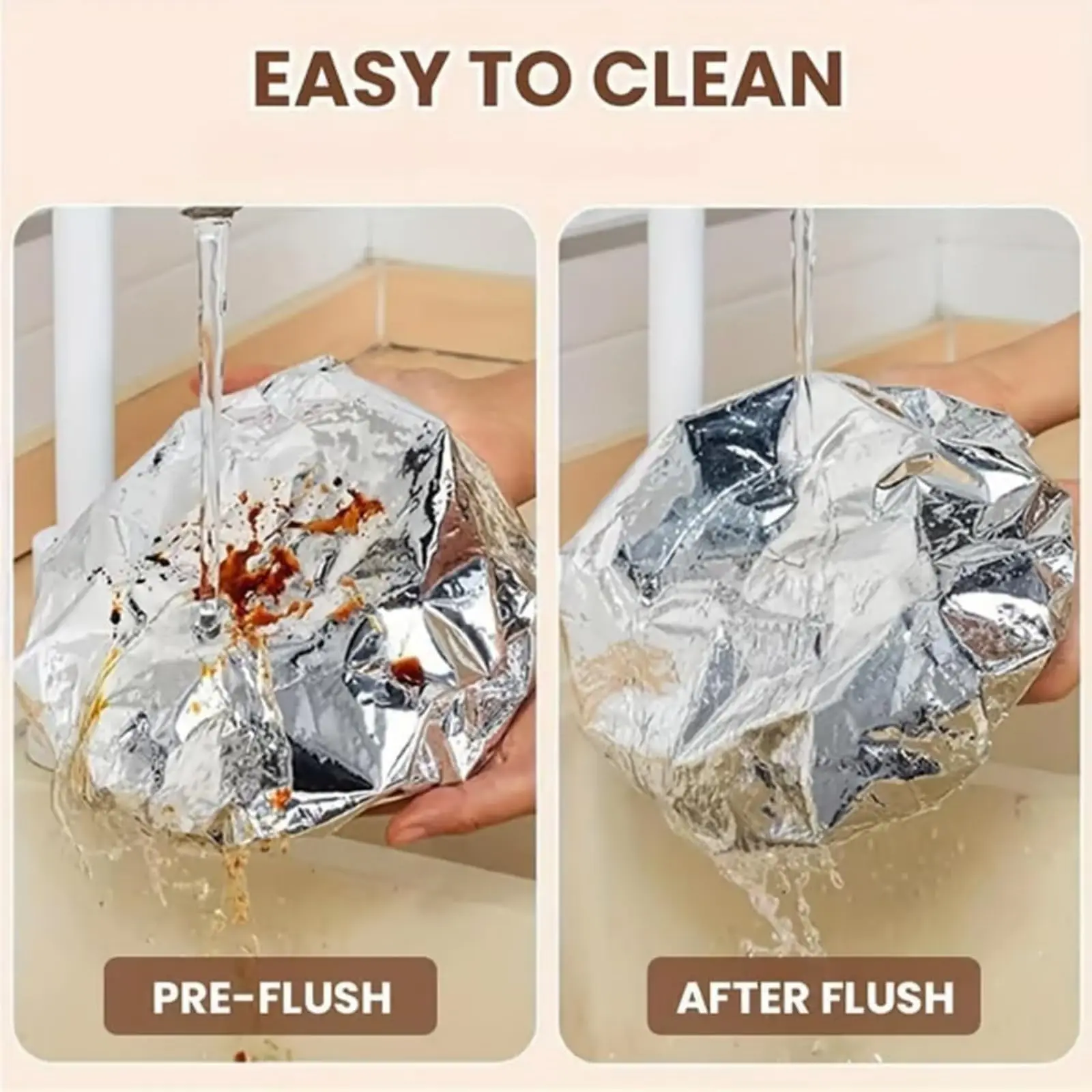 10-60pcs Reusable Aluminum Foi - Kitchen Gadgets Under $10 ulasan dan harga