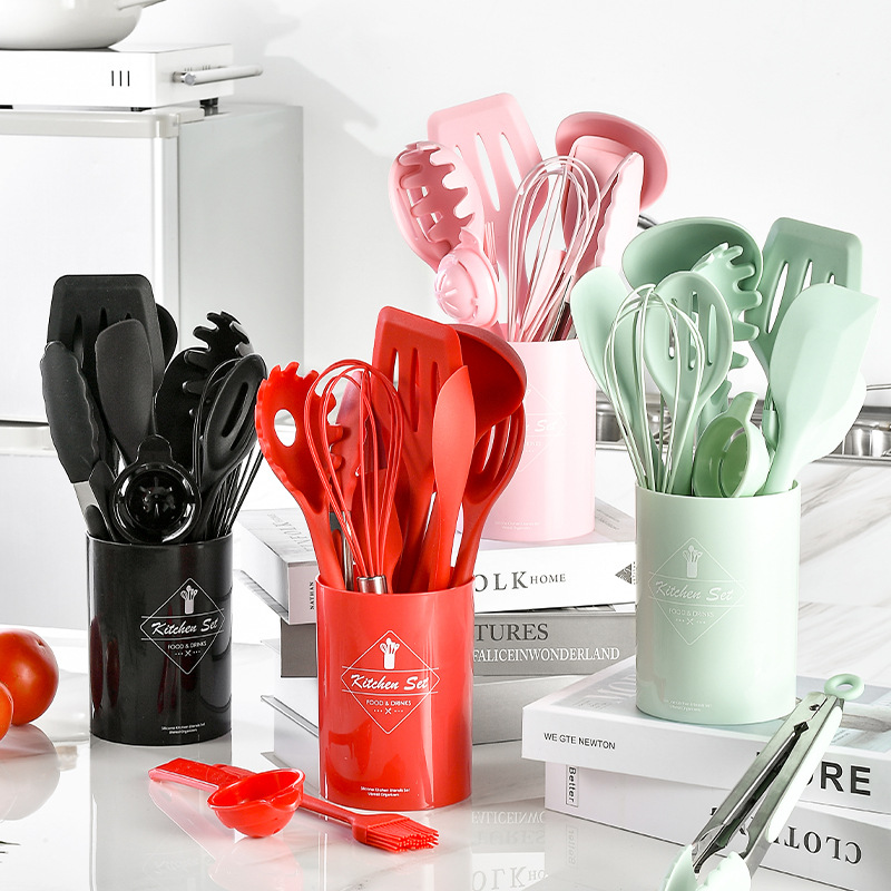 12Pcs Silicone Cooking Utensil - Kitchen Gadgets Under $10 ulasan dan harga