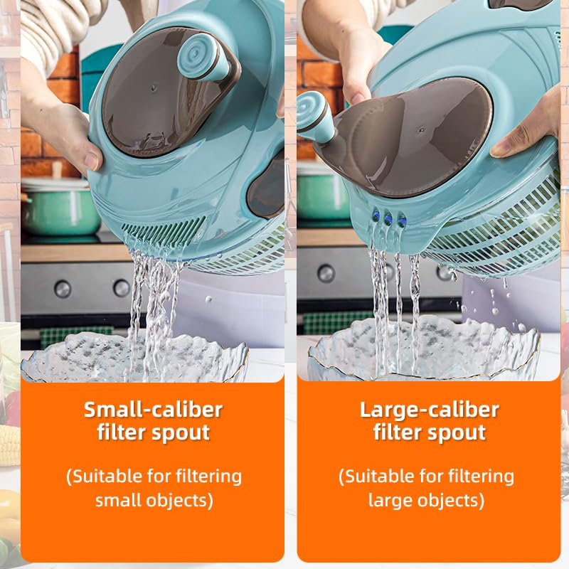 Lettuce Spinner with Double Dr - Salad Spinner ulasan dan harga