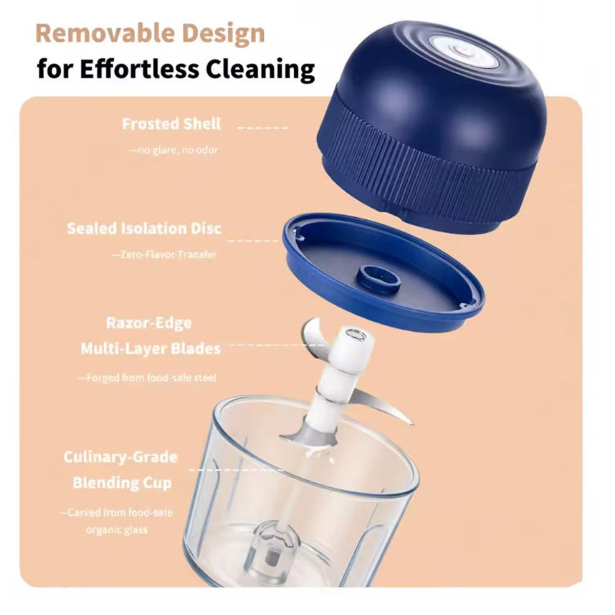 1PC Electric Garlic Chopper Mi - Kitchen Gadgets Gifts ulasan dan harga