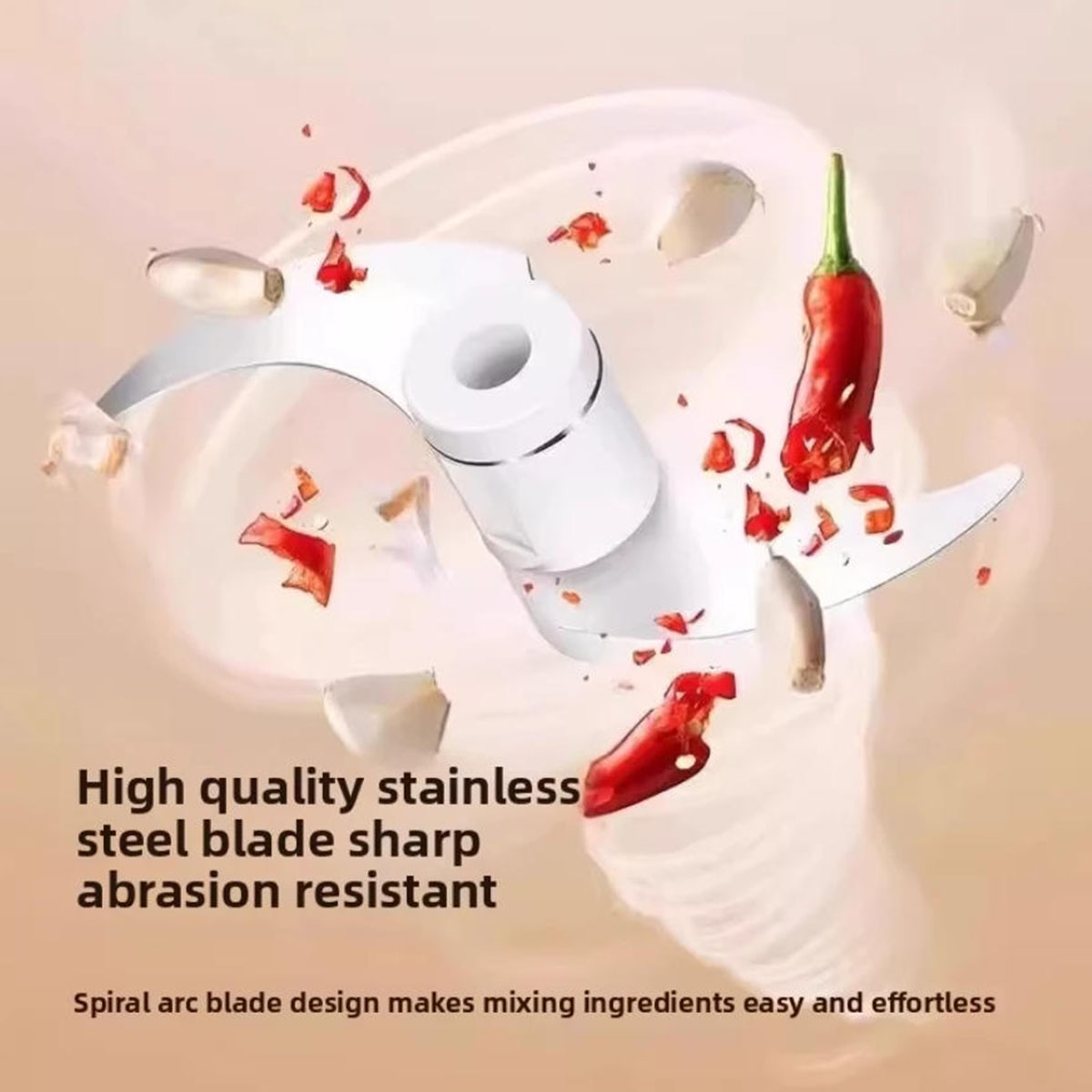 1PC Electric Garlic Chopper Mi - Kitchen Gadgets Gifts ulasan dan harga