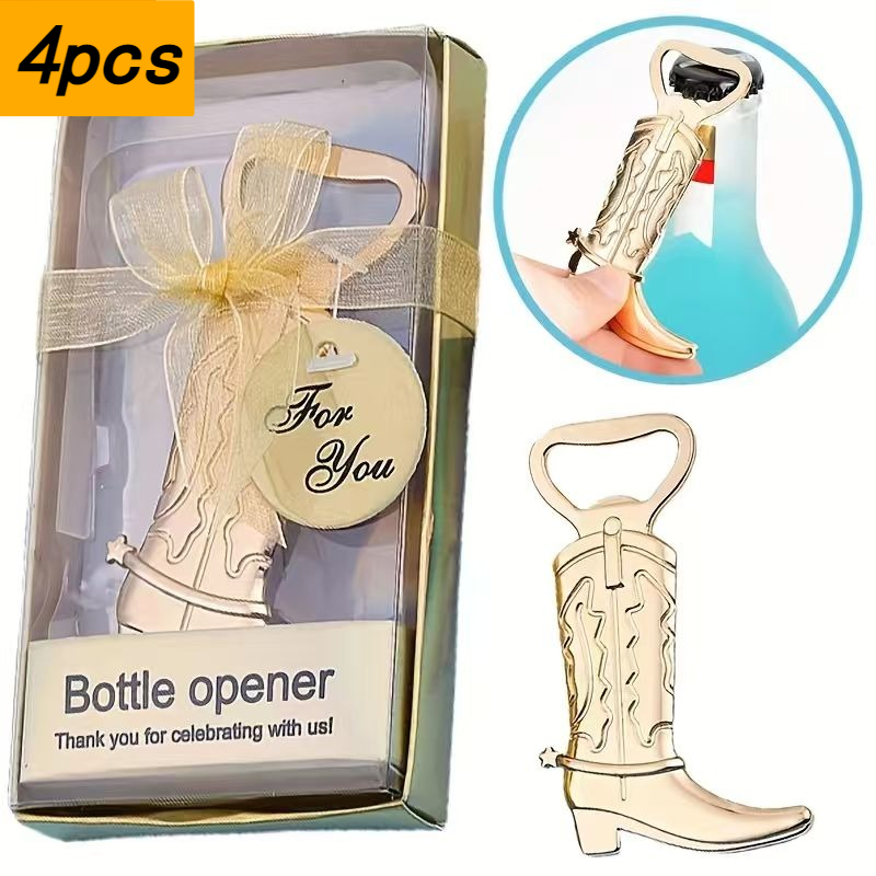 4pcs Boot Bottle Opener with P - Kitchen Gadgets Presents ulasan dan harga