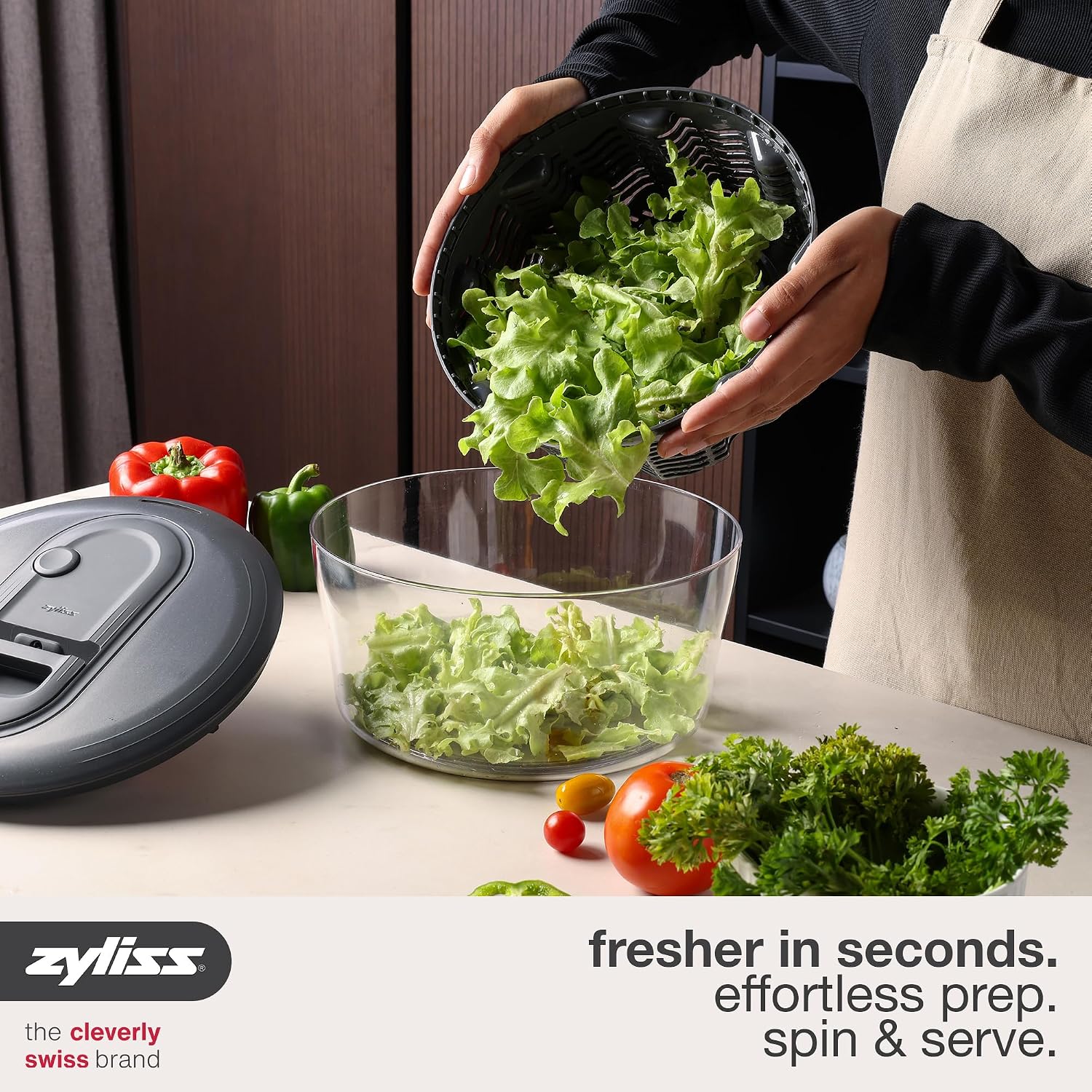 Small Pull‑Handle Salad Spinne - Salad Spinner ulasan dan harga