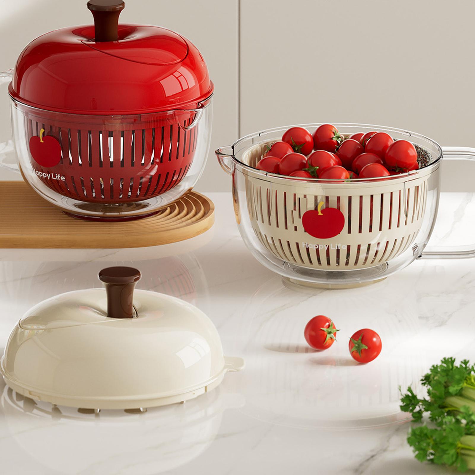 Fruit Cleaner Bowl Strainer Cl - Salad Spinner ulasan dan harga