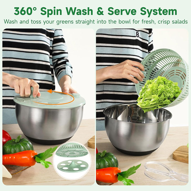 Stainless Steel Salad Spinner  - Salad Spinner ulasan dan harga
